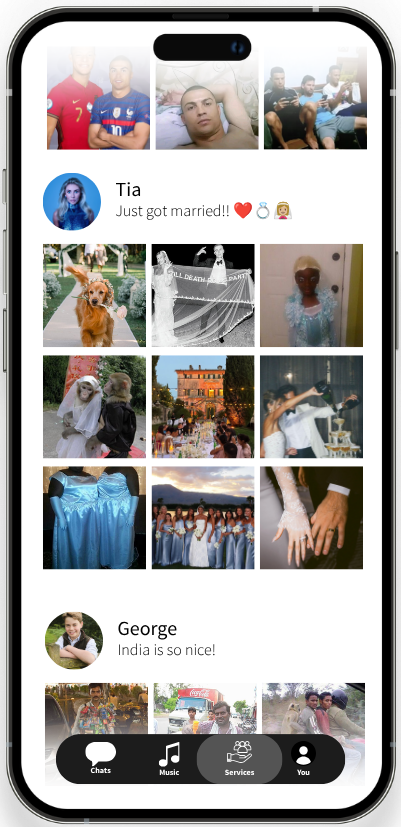 UNIO Moments feed preview