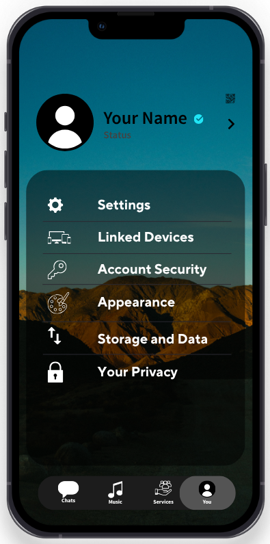 UNIO profile screen